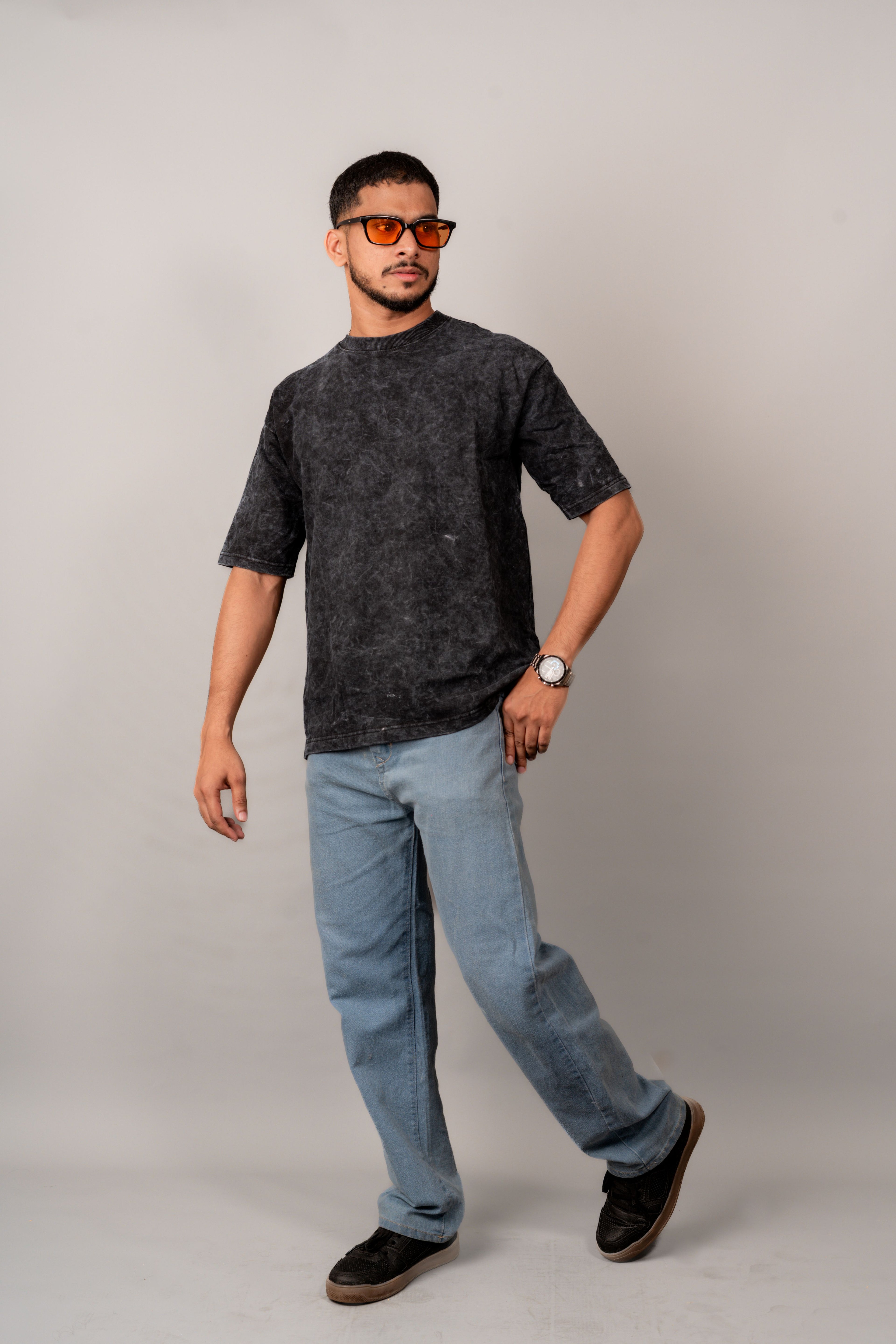 Plain Acid Wash T-Shirt