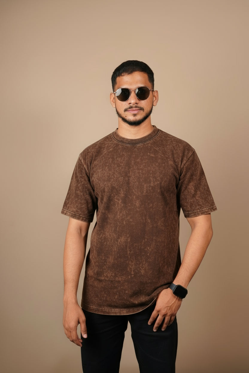 Plain Acid Wash T-Shirt
